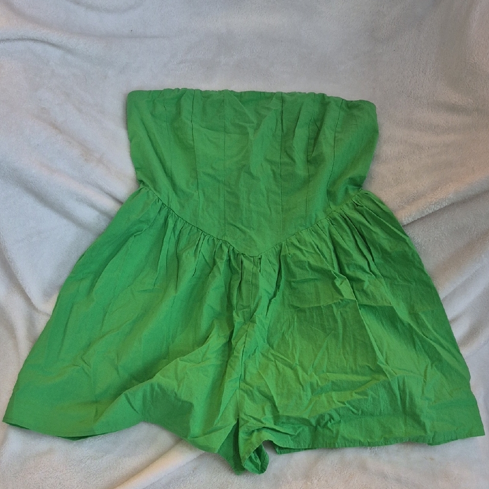 Green Women's Romper